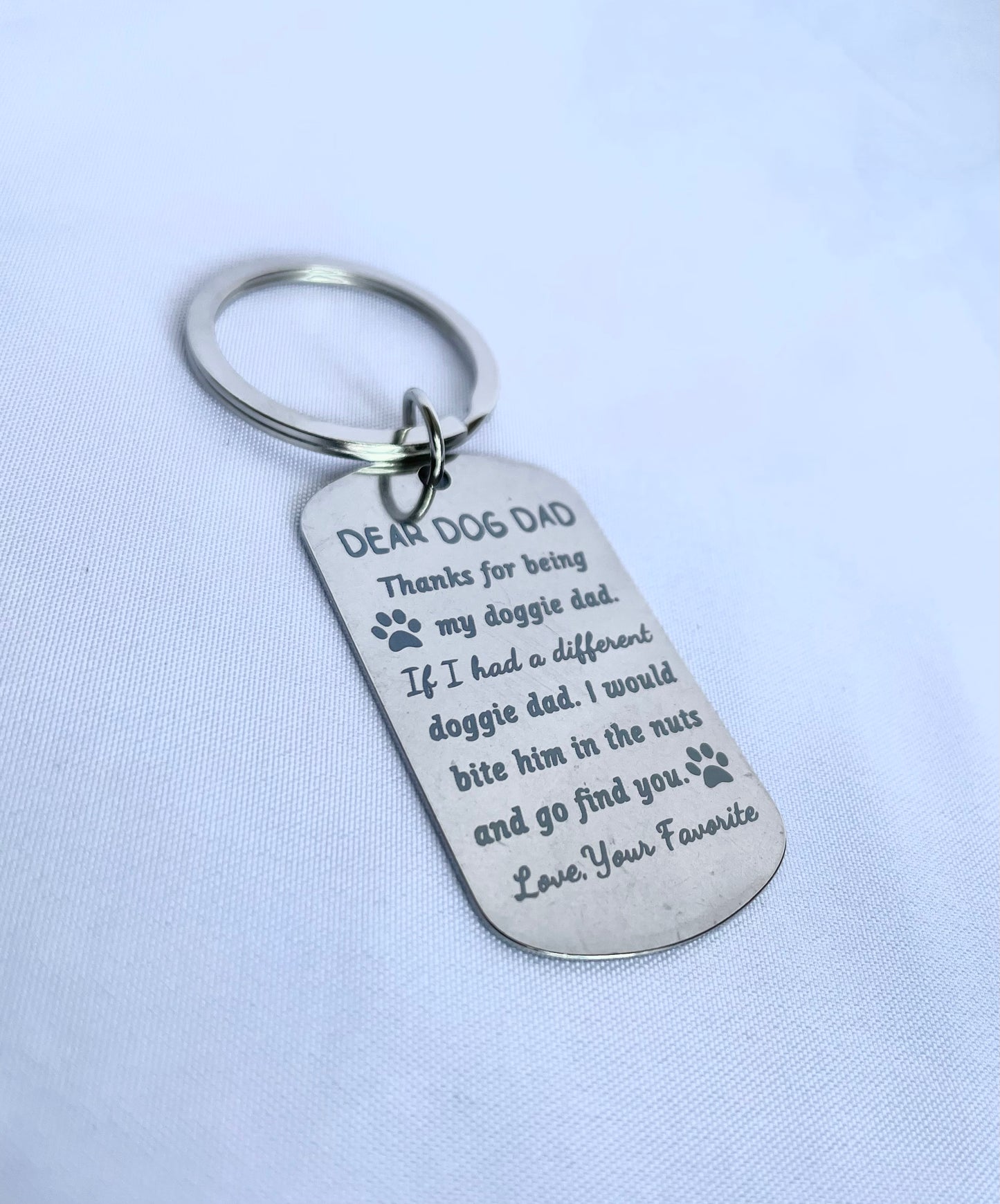 Dear Dog Dad - Keychain