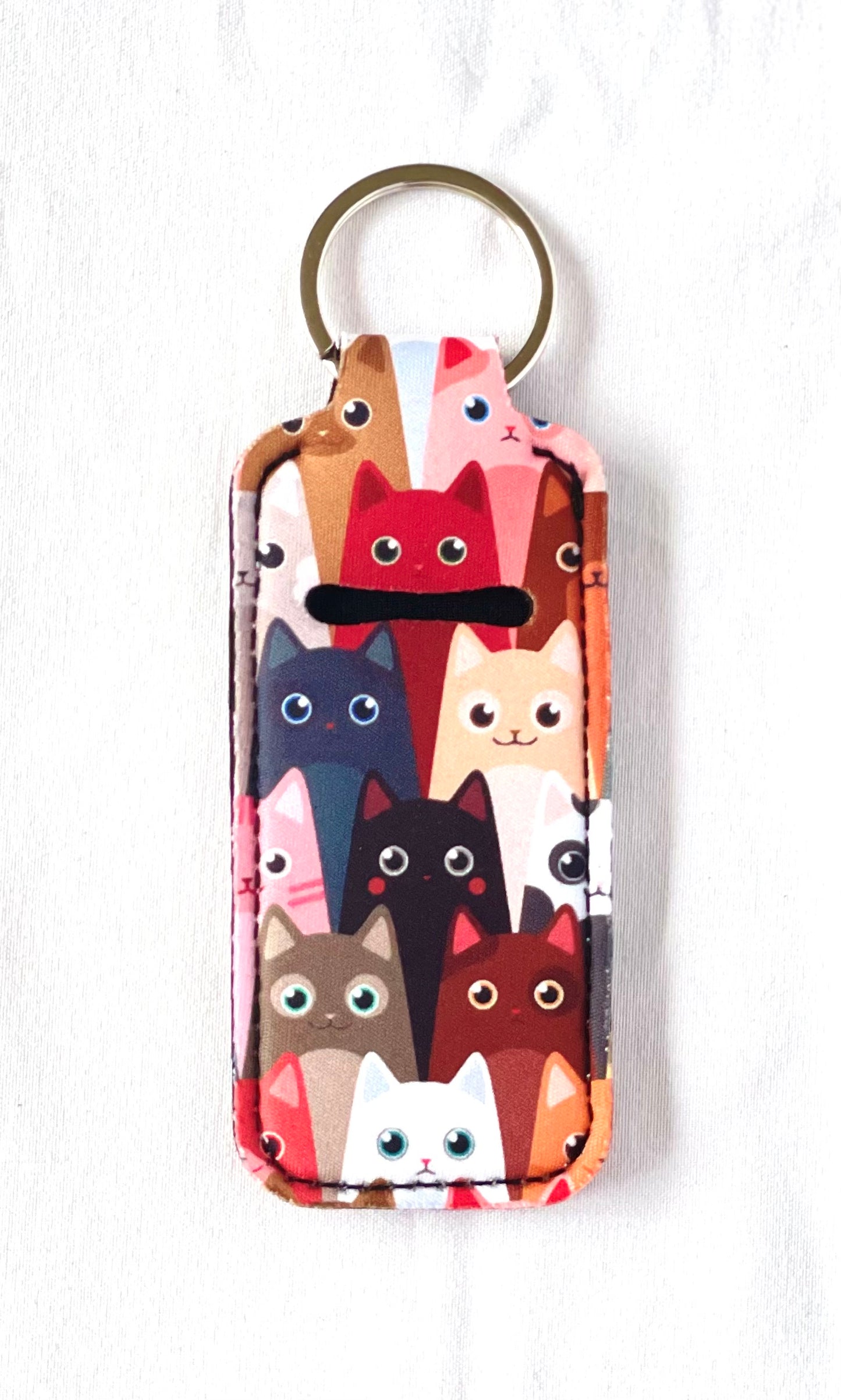 Kitty Cat Chapstick Keychains
