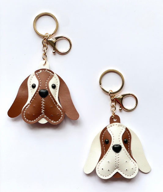 Holly Hound Dog Keychain