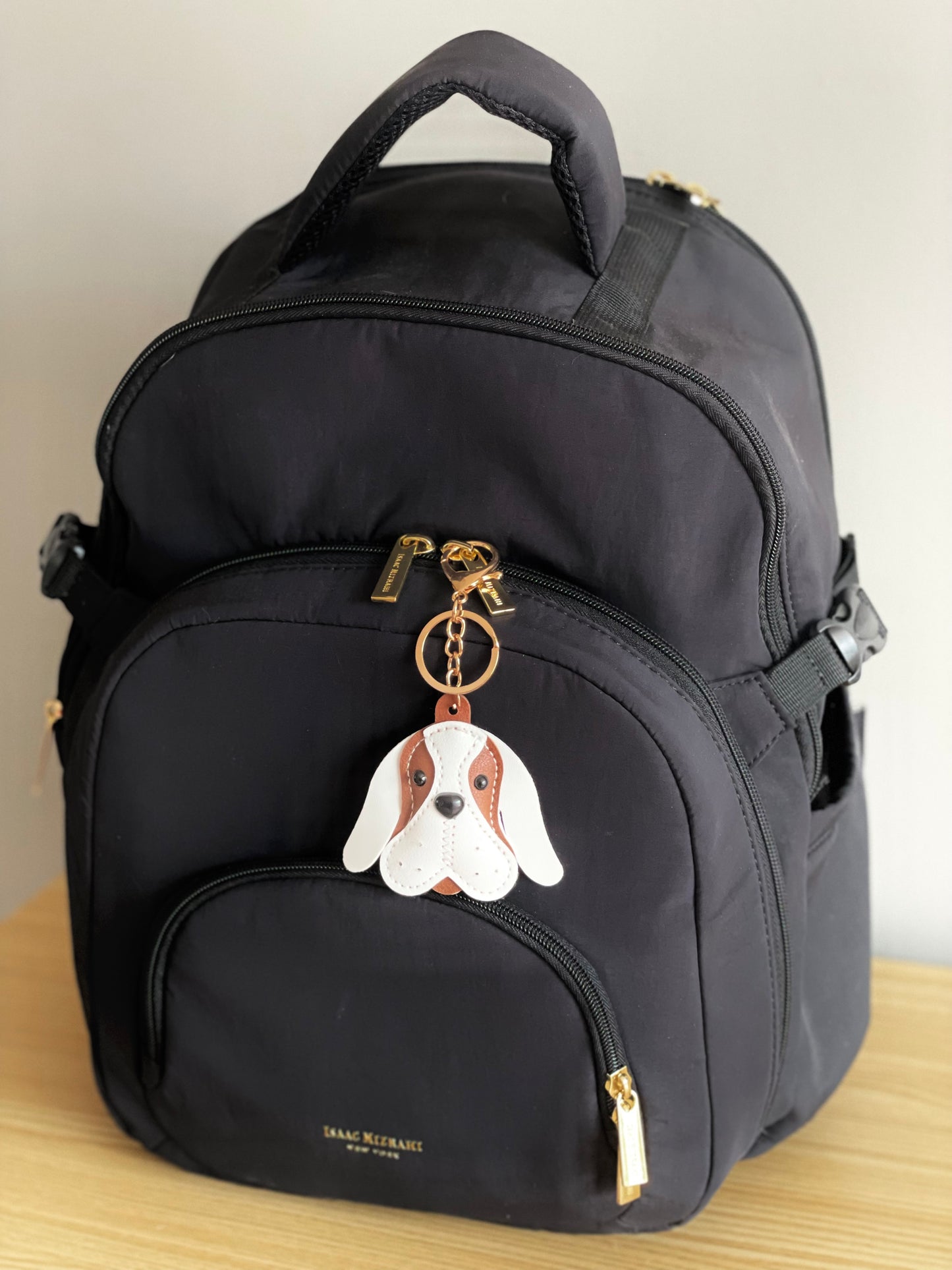 Holly Hound Dog Keychain